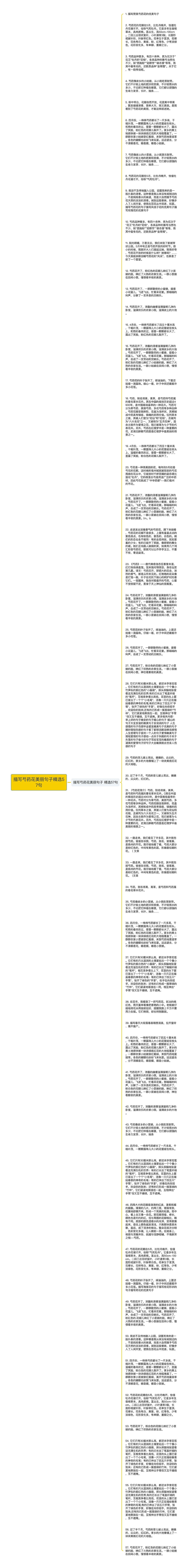 描写芍药花美丽句子精选57句思维导图