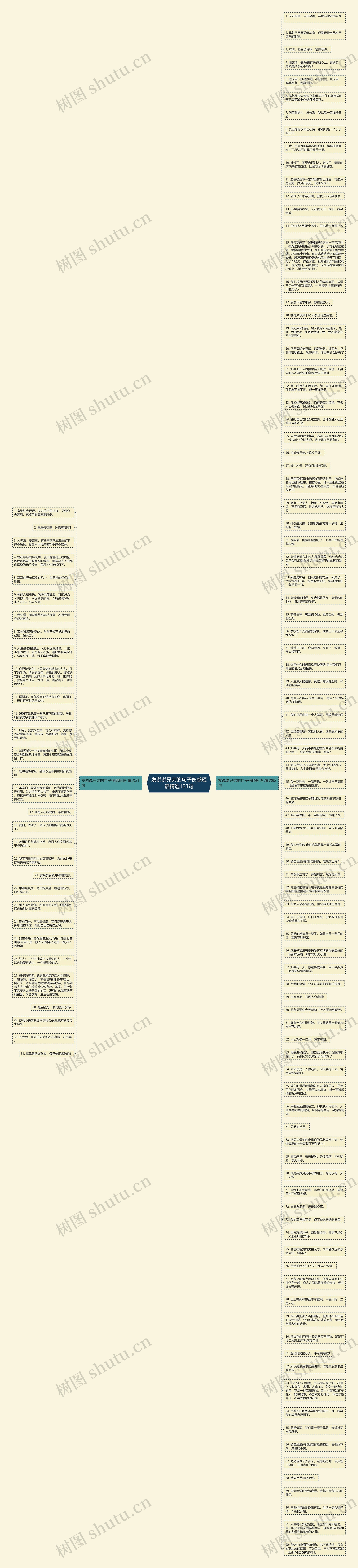 发说说兄弟的句子伤感短语精选123句思维导图