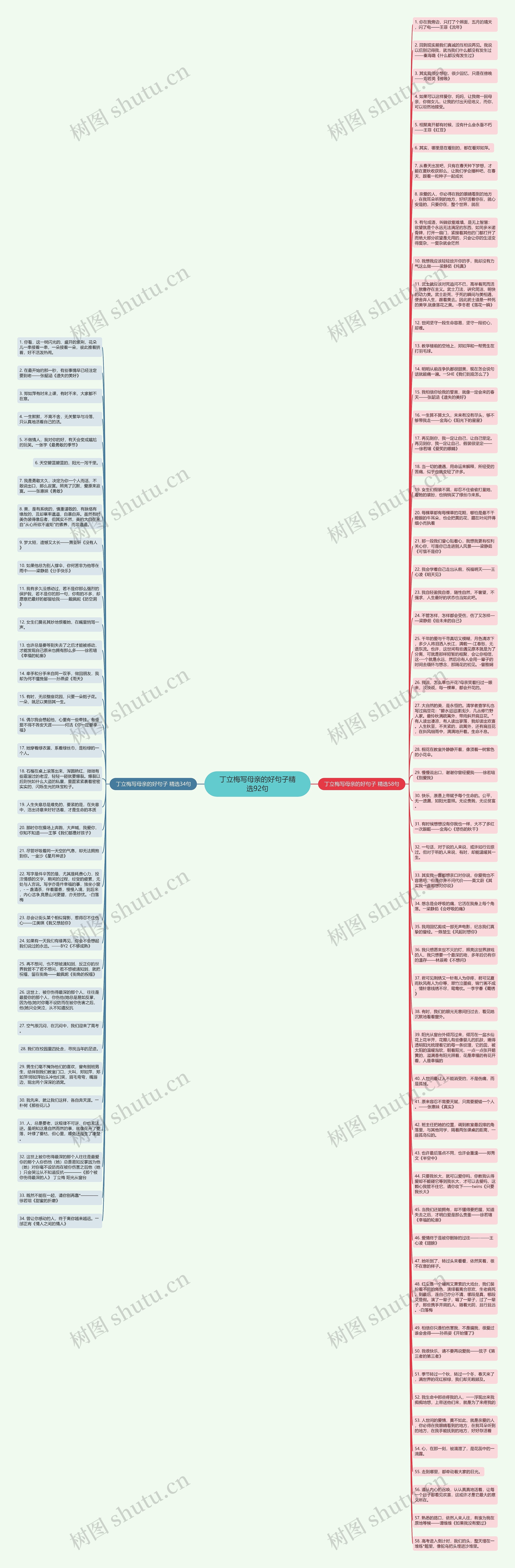 丁立梅写母亲的好句子精选92句思维导图