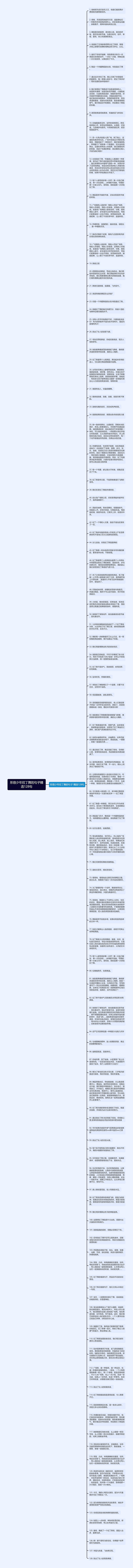 形容少年拉丁舞的句子精选128句思维导图