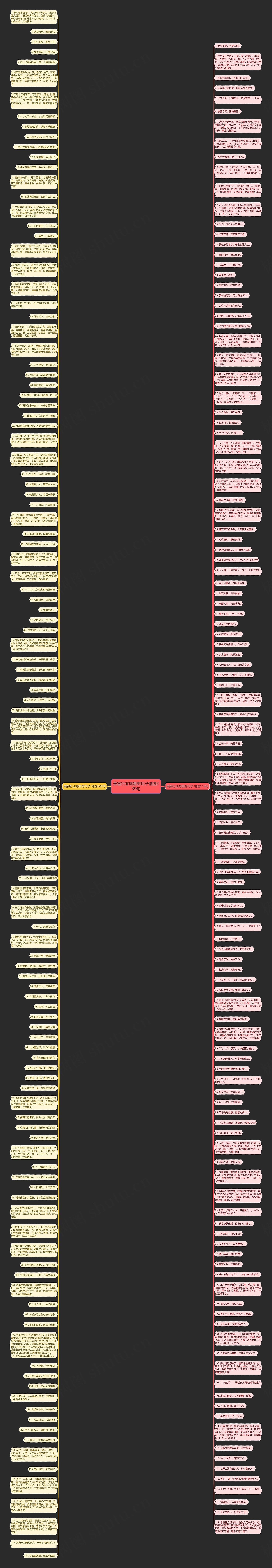 美容行业愿景的句子精选239句思维导图