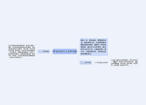 护士2015个人工作计划