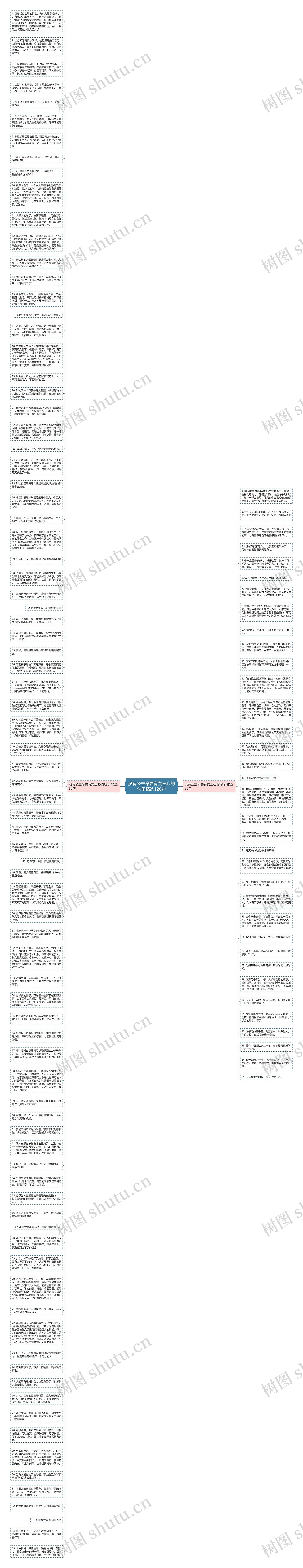 没有公主命要有女王心的句子精选120句思维导图