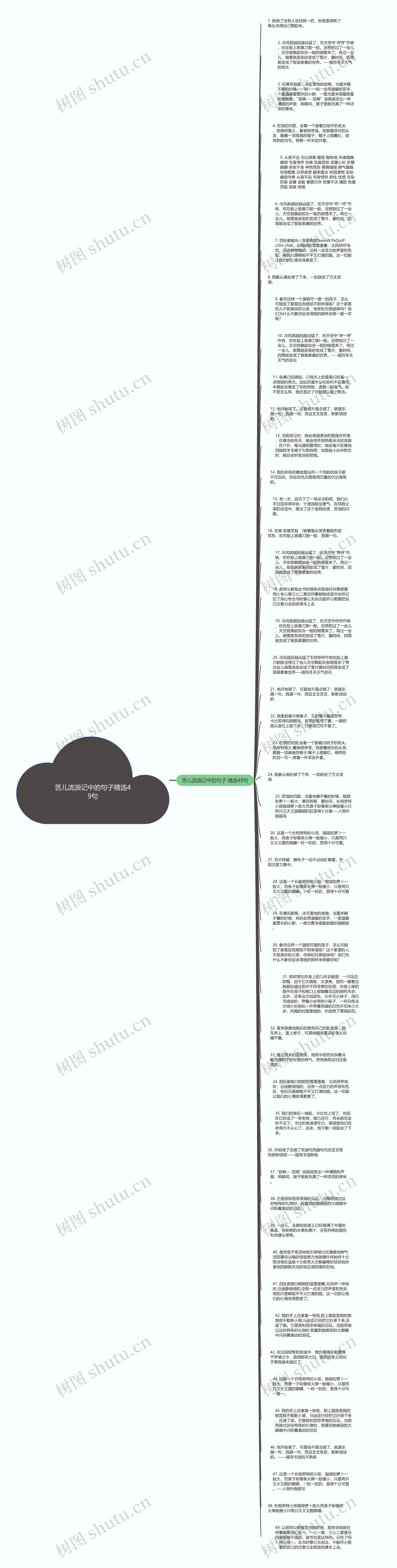 苦儿流浪记中的句子精选49句思维导图