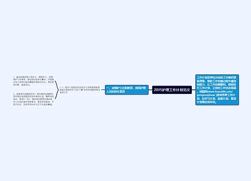 2015护理工作计划范文