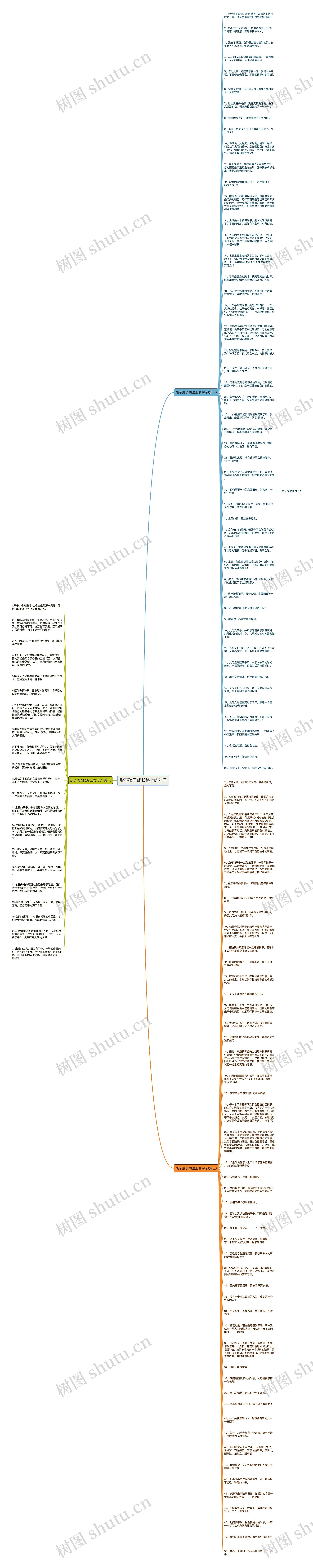形容孩子成长路上的句子思维导图