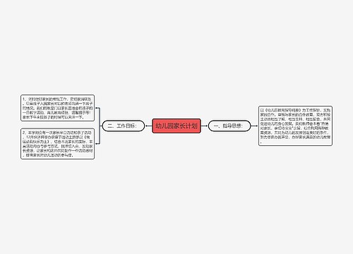 幼儿园家长计划