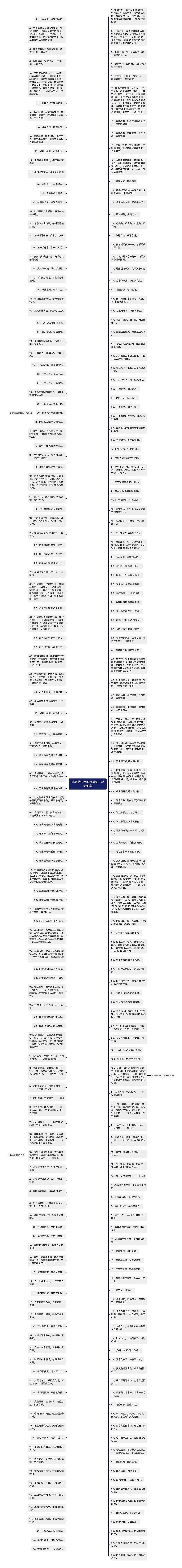 描写书法字的优美句子精选88句思维导图