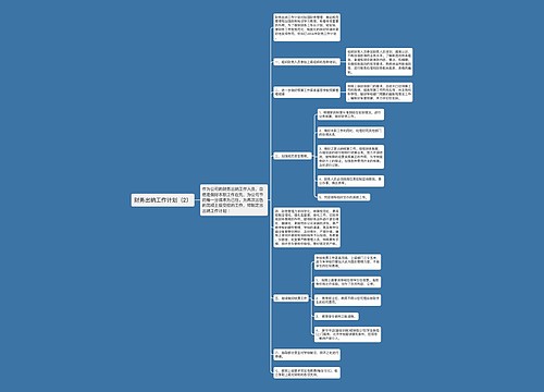 财务出纳工作计划（2）