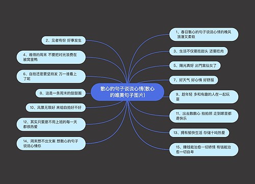 散心的句子说说心情(散心的唯美句子图片)