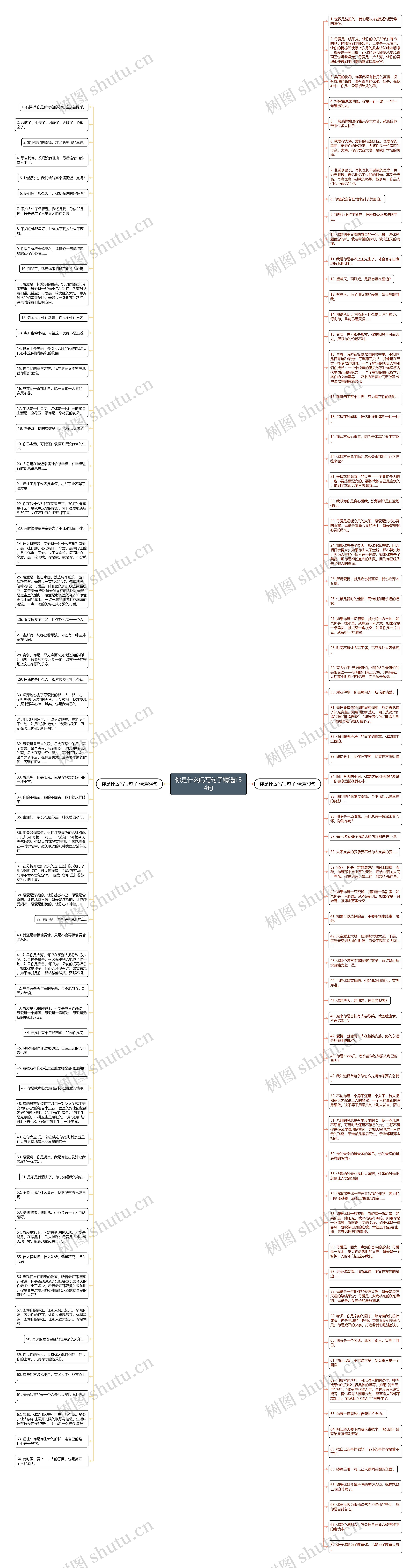 你是什么吗写句子精选134句思维导图