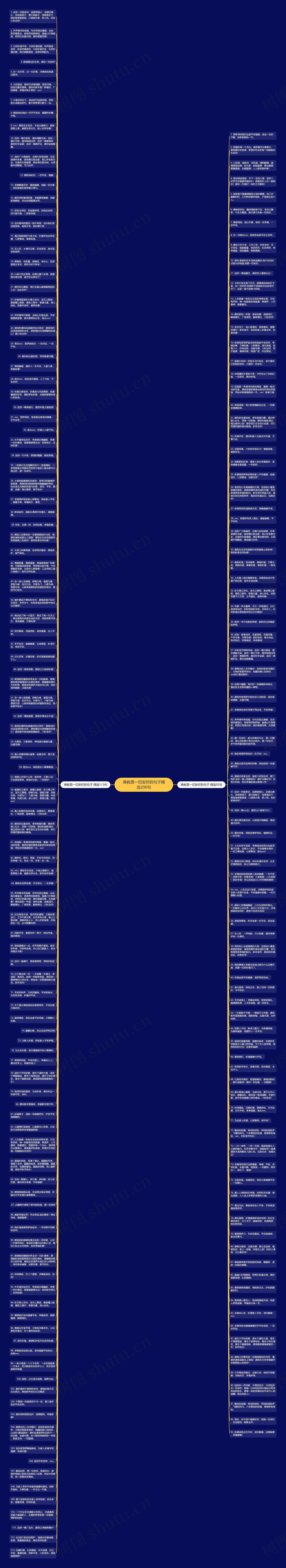 佛教愿一切安好的句子精选206句思维导图