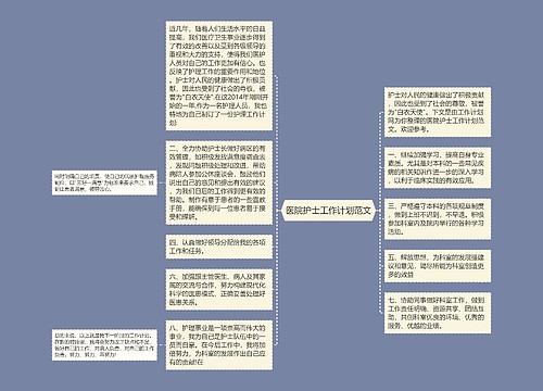 医院护士工作计划范文