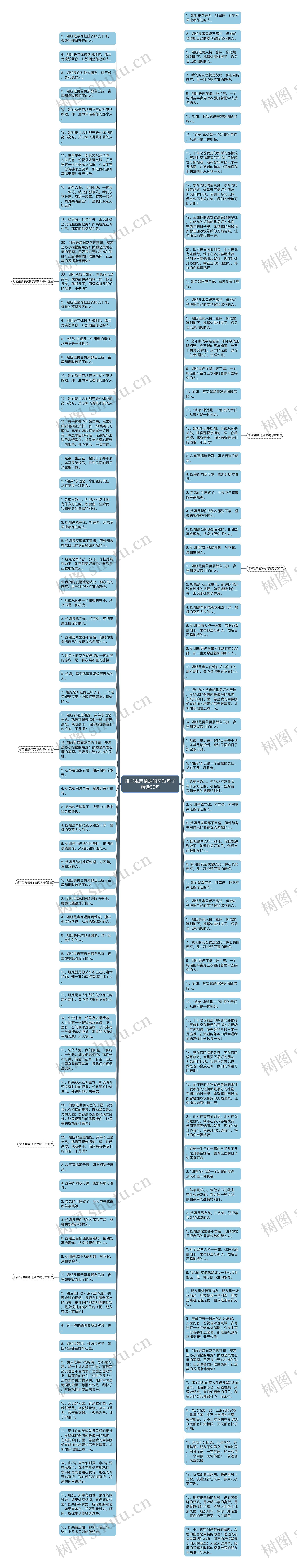 描写姐弟情深的简短句子精选90句思维导图