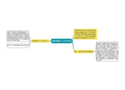 财务助理个人工作计划