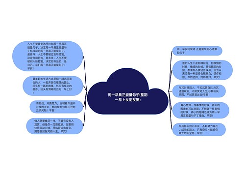 周一早晨正能量句子(星期一早上发朋友圈)