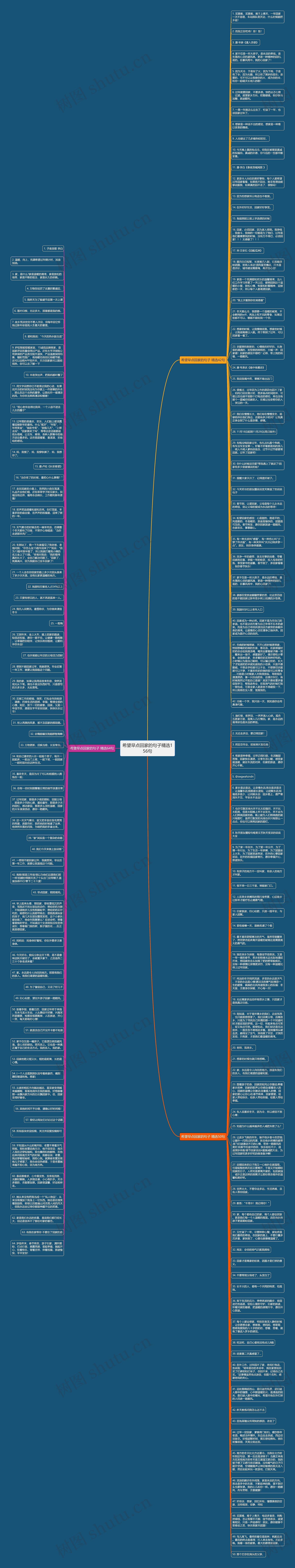 希望早点回家的句子精选156句思维导图