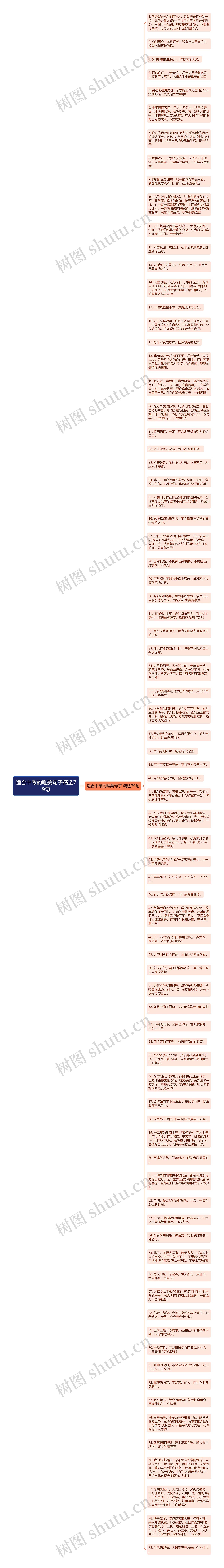 适合中考的唯美句子精选79句思维导图