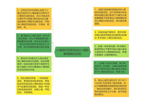 心情很沉闷的说说(心情抑郁烦躁的说说)