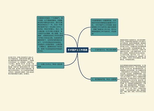 手术室护士工作思路