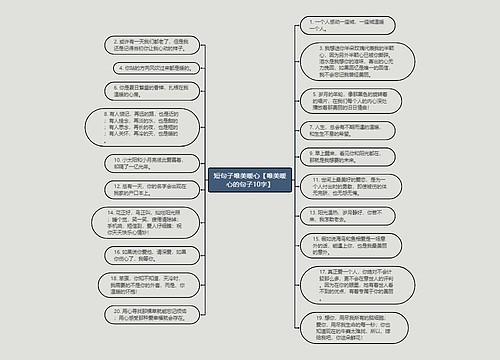 短句子唯美暖心【唯美暖心的句子10字】