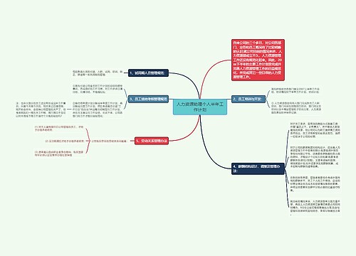 人力资源助理个人半年工作计划