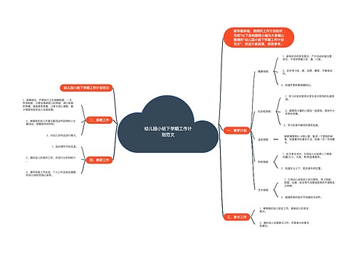 幼儿园小班下学期工作计划范文