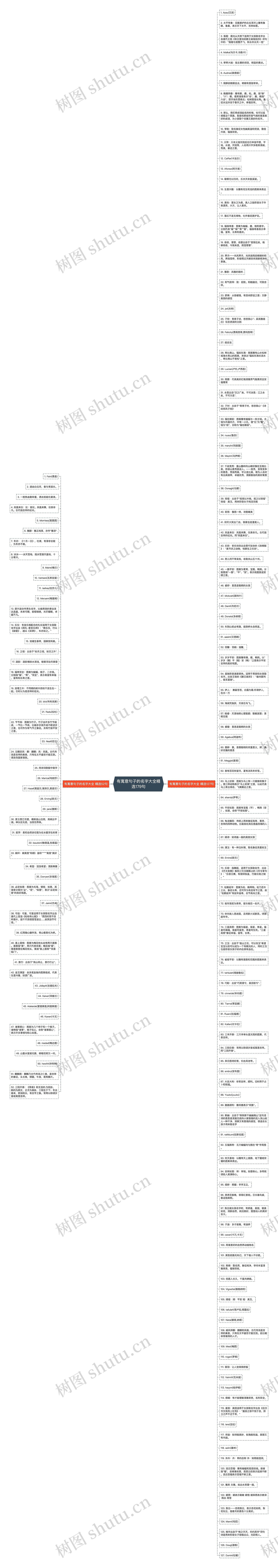 有寓意句子的名字大全精选179句思维导图
