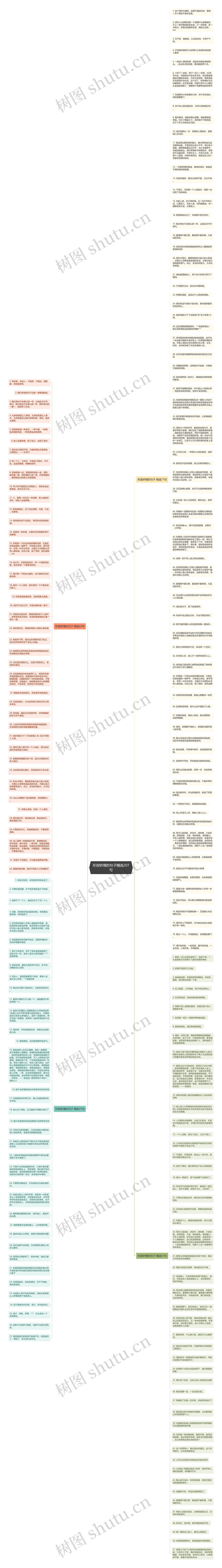 形容矫情的句子精选207句思维导图高清图 形容矫情的句子精选207句思维导图