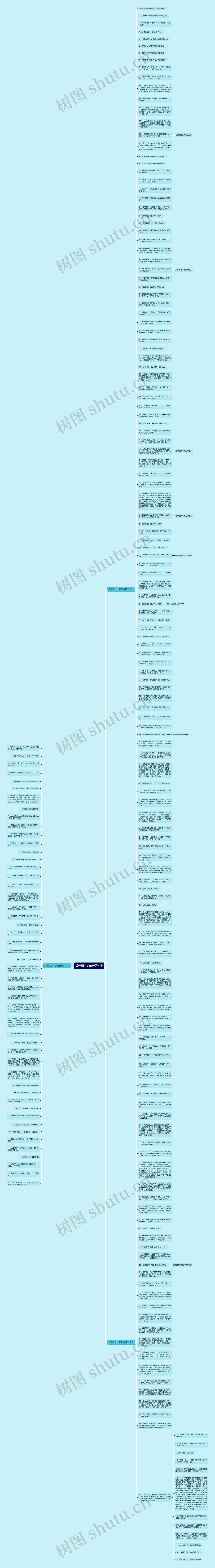 关于雨后的晴天的句子思维导图