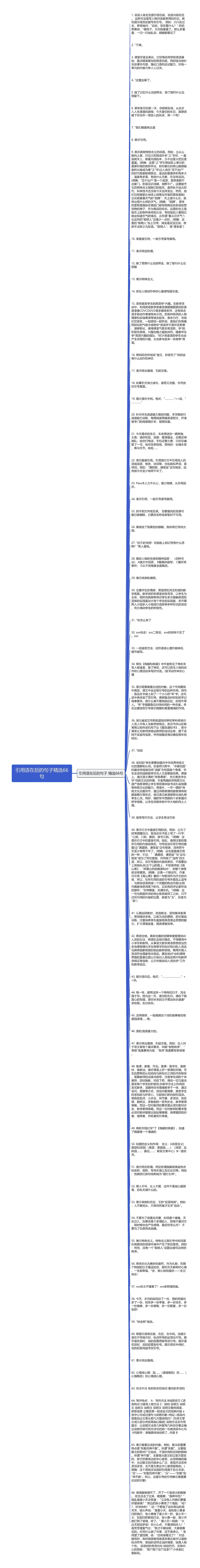 引用语在后的句子精选66句思维导图