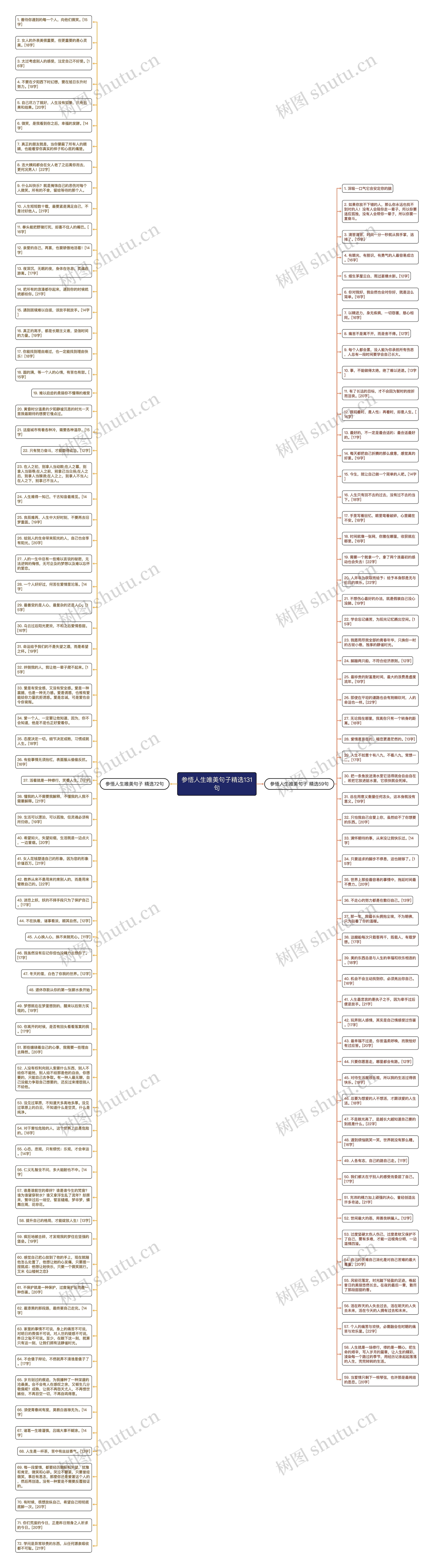 参悟人生唯美句子精选131句思维导图