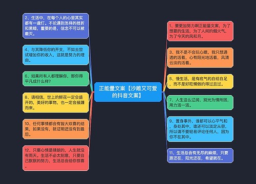 正能量文案【沙雕又可爱的抖音文案】