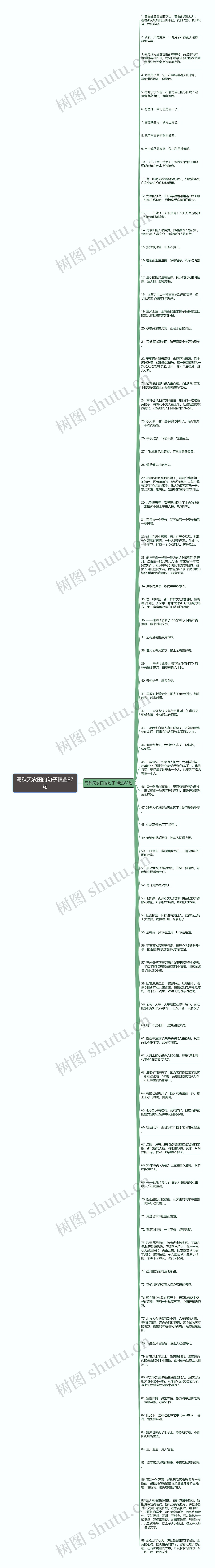 写秋天农田的句子精选87句思维导图