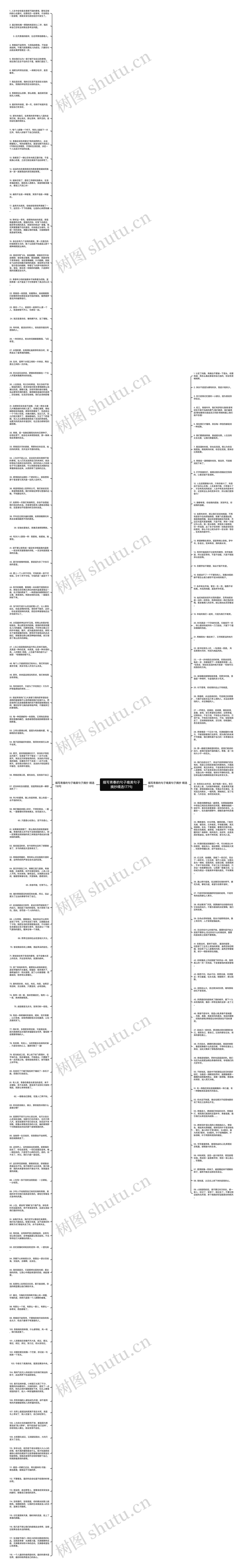 描写青春的句子唯美句子摘抄精选177句思维导图