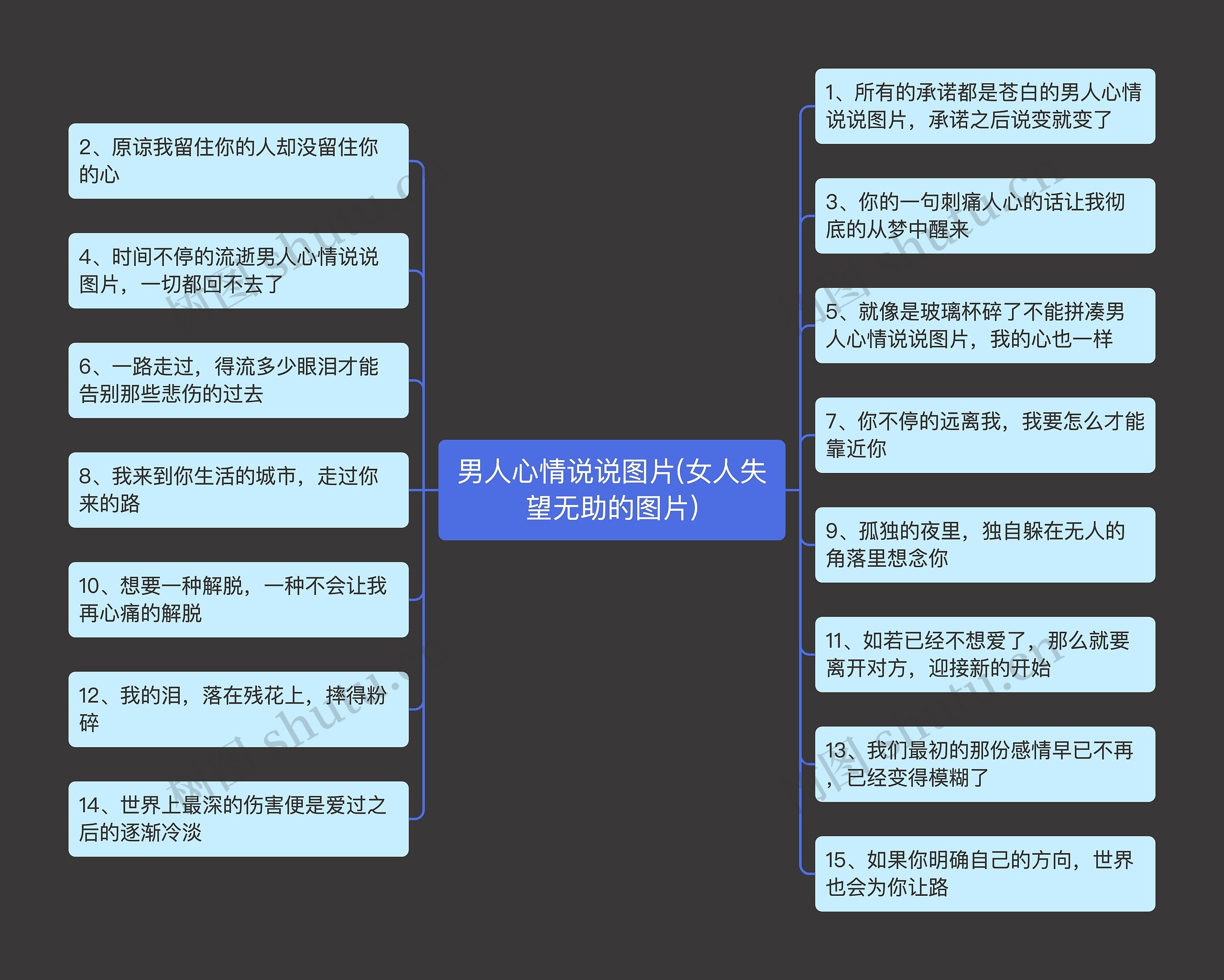 男人心情说说图片(女人失望无助的图片)思维导图