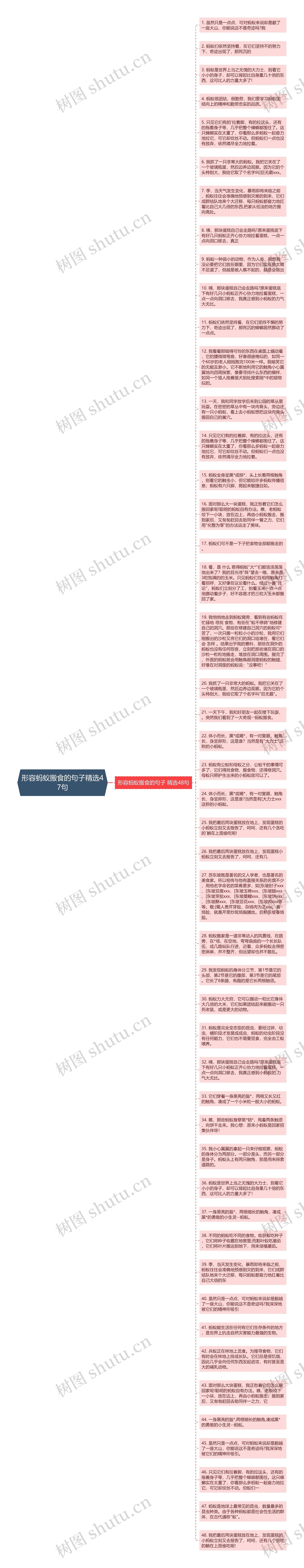 形容蚂蚁搬食的句子精选47句思维导图