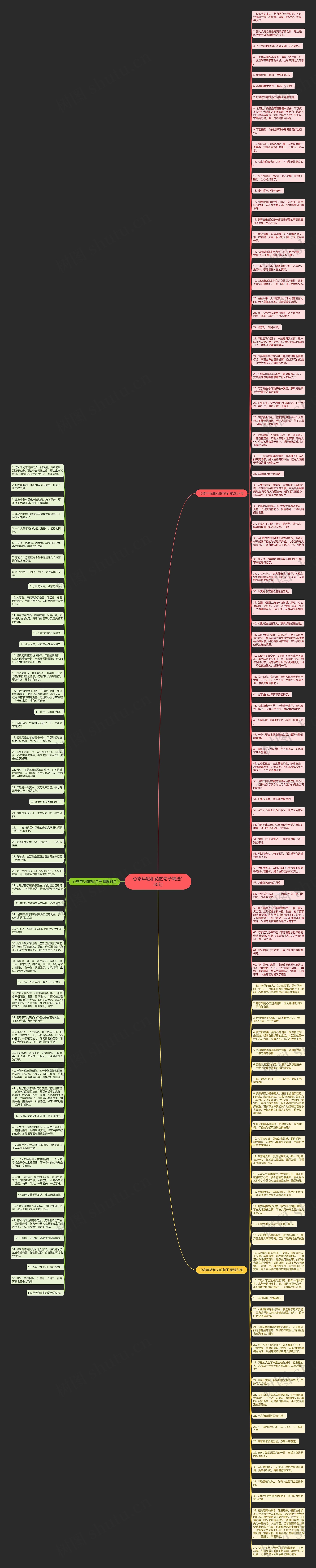 心态年轻和花的句子精选150句思维导图