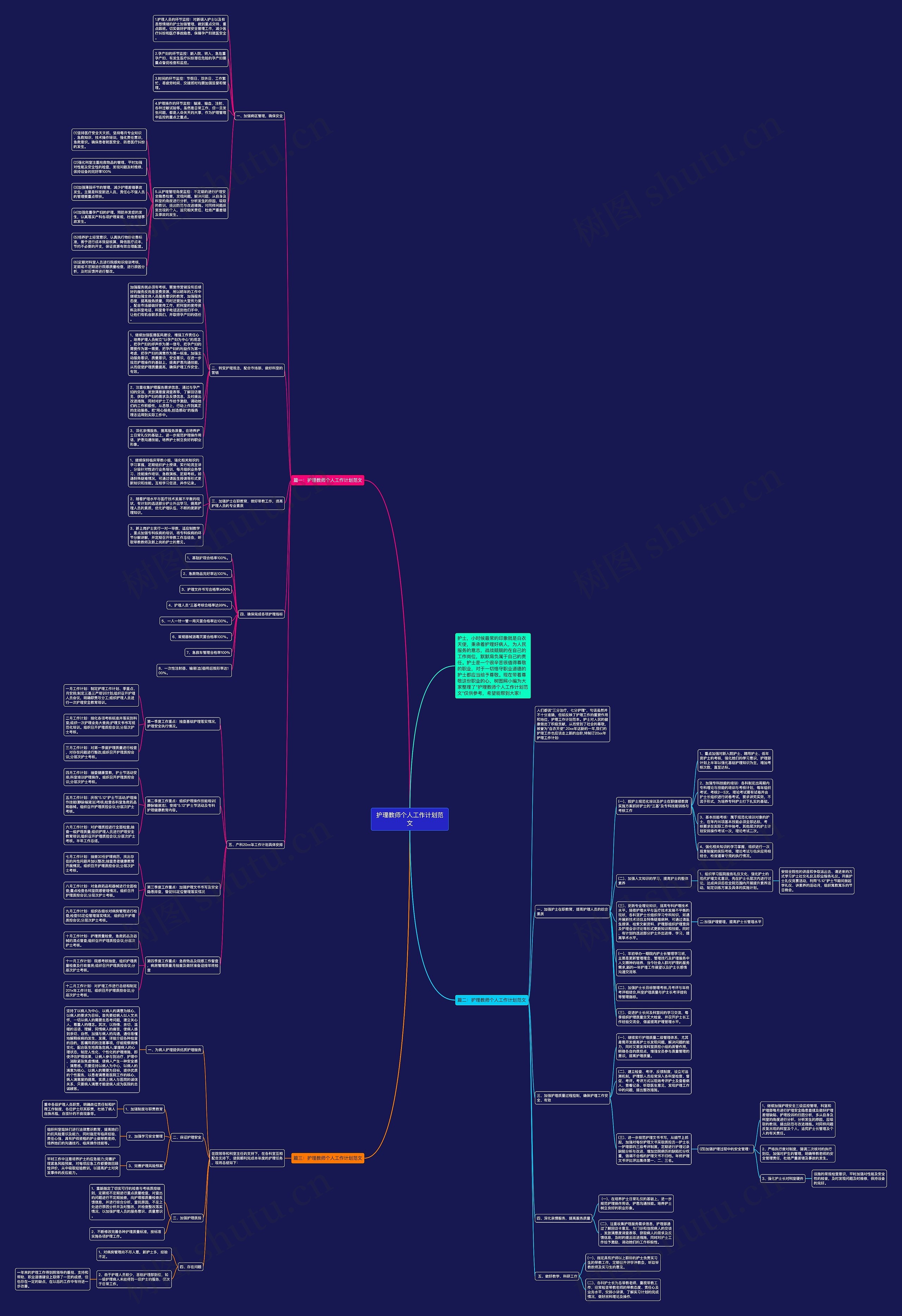 护理教师个人工作计划范文