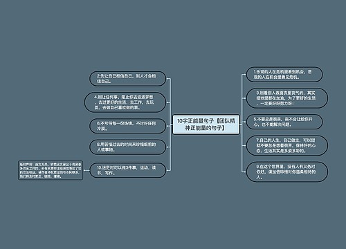 10字正能量句子【团队精神正能量的句子】