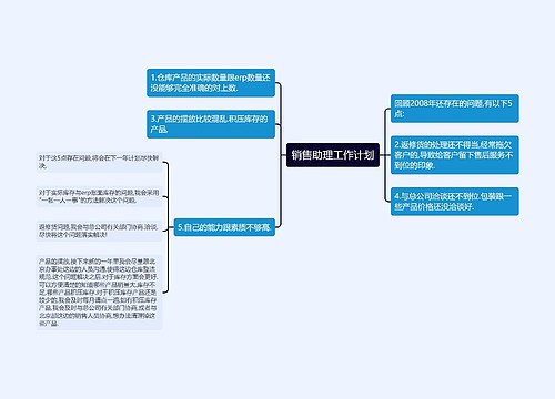 销售助理工作计划