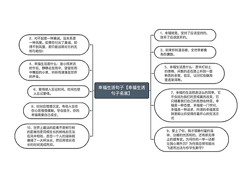 幸福生活句子【幸福生活句子名言】