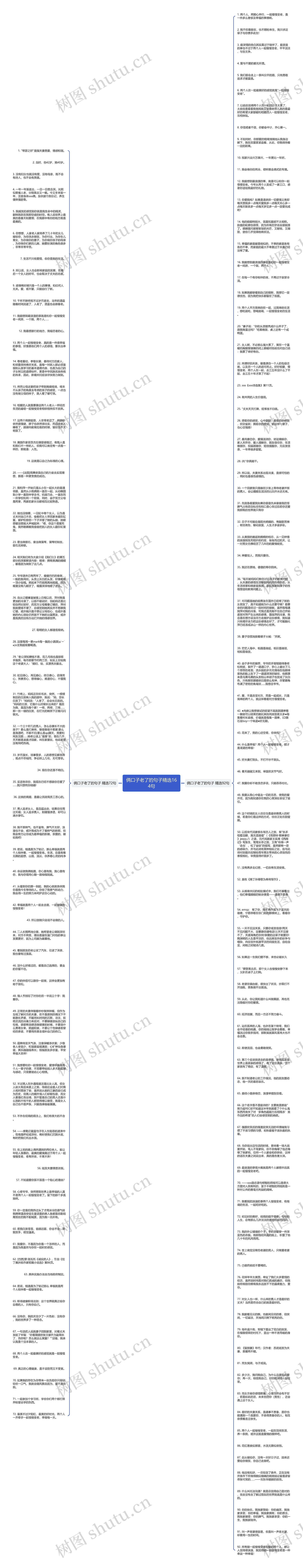俩口子老了的句子精选164句思维导图高清图 俩口子老了的句子精选164句思维导图