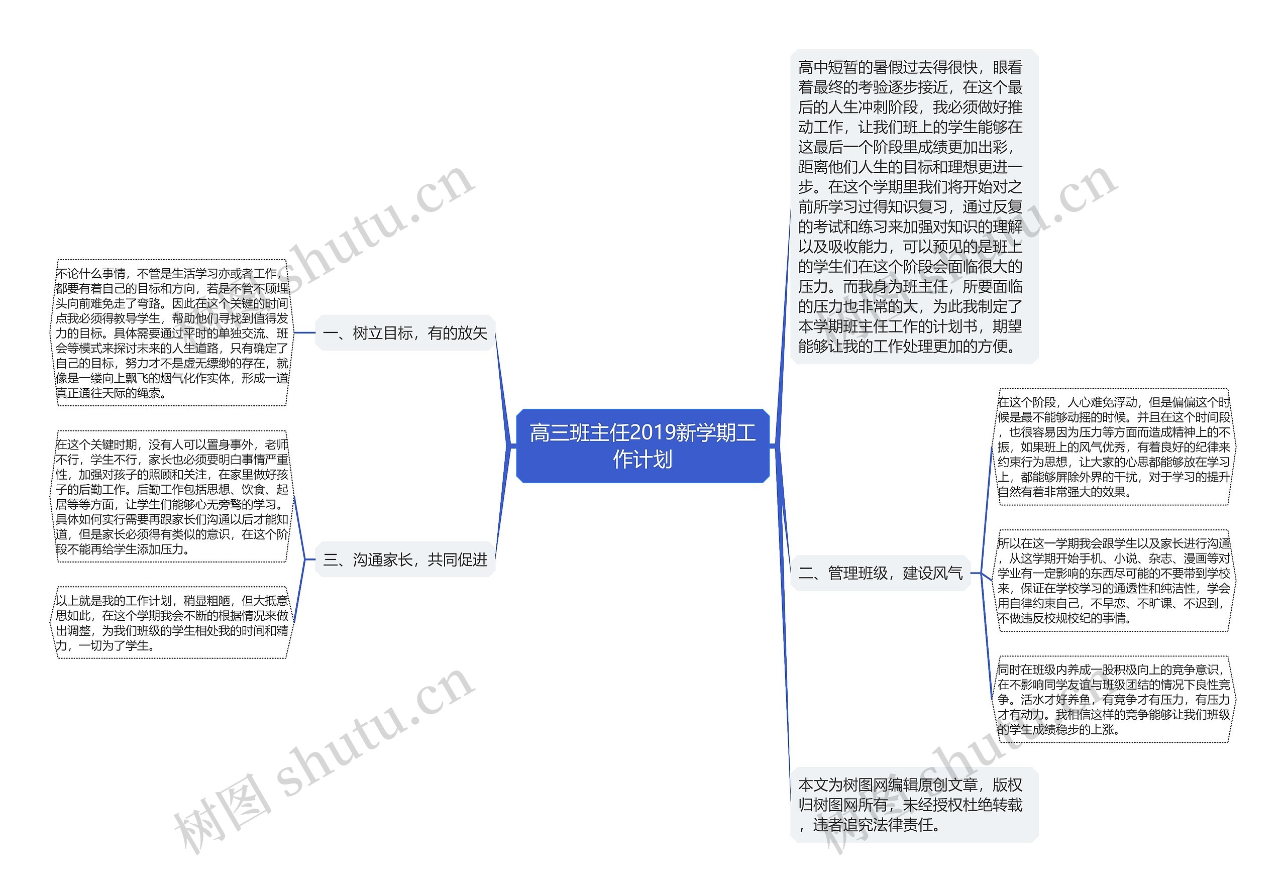 高三班主任2019新学期工作计划