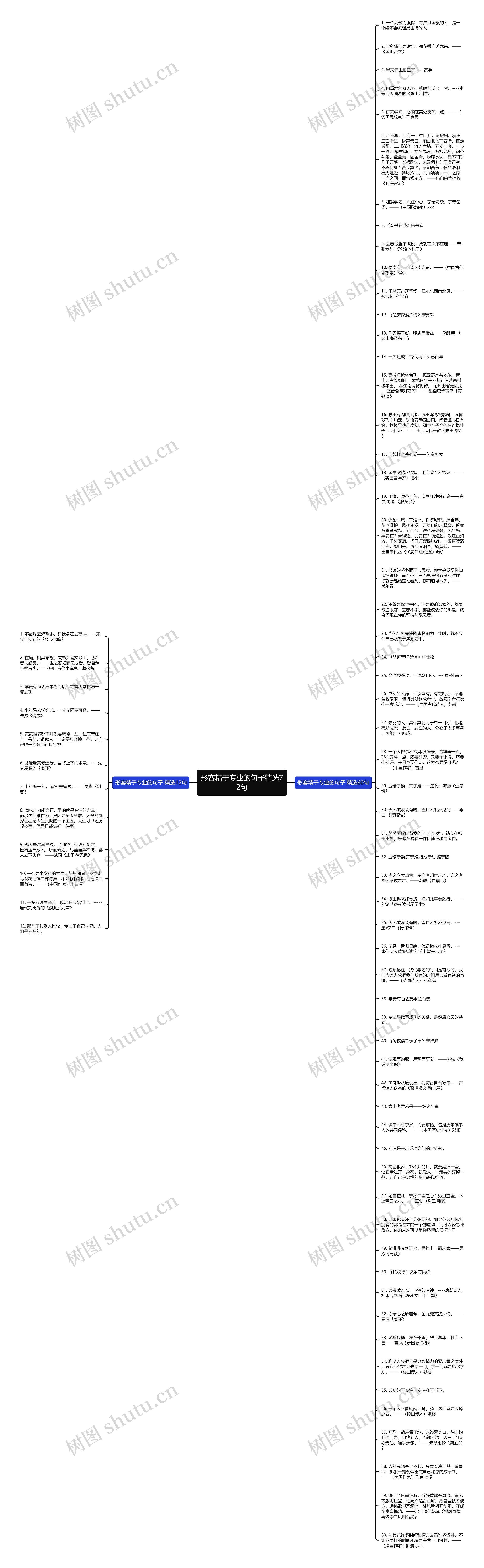 形容精于专业的句子精选72句思维导图