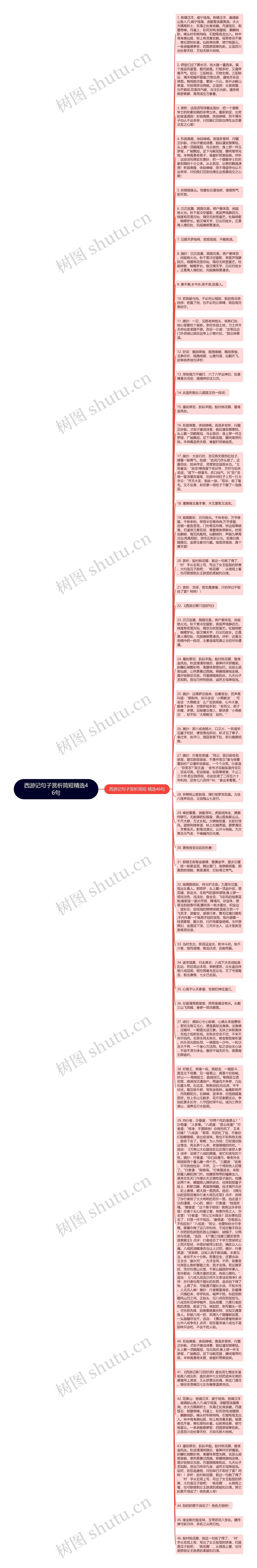 西游记句子赏析简短精选46句思维导图