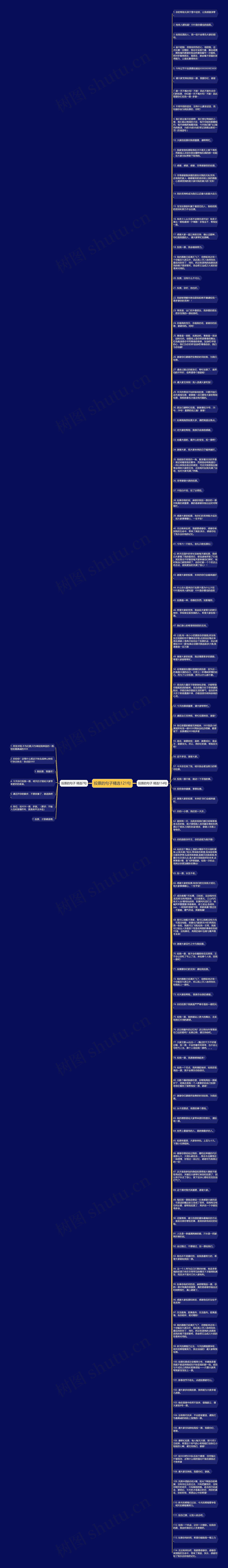 投票的句子精选121句思维导图