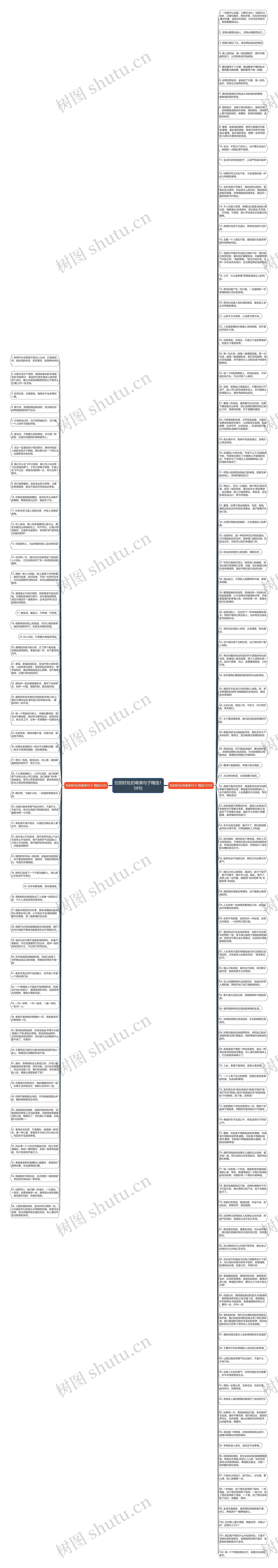 恰到好处的唯美句子精选158句思维导图