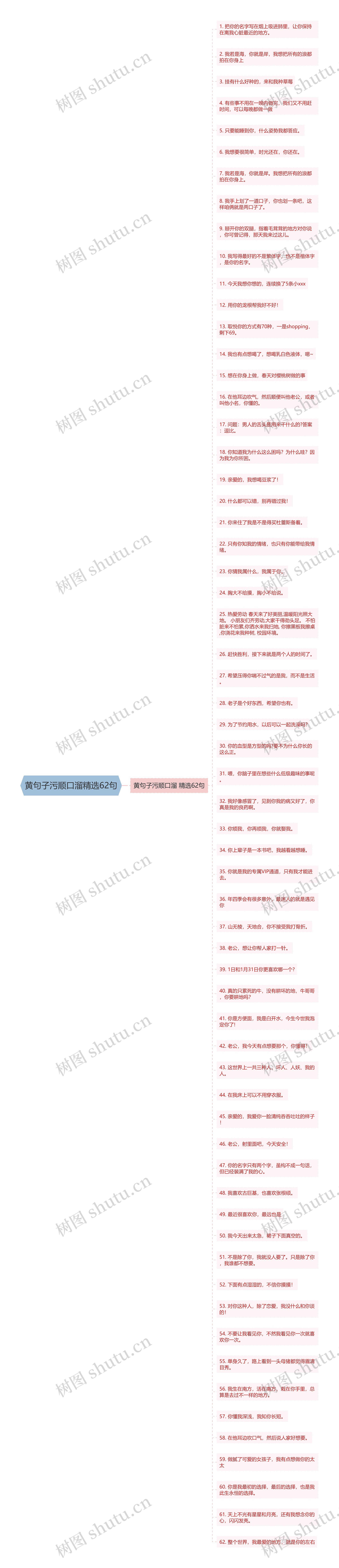 黄句子污顺口溜精选62句思维导图