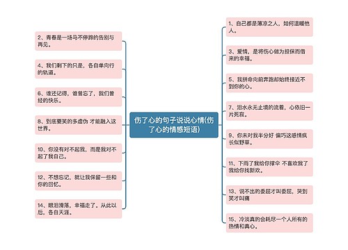 伤了心的句子说说心情(伤了心的情感短语)